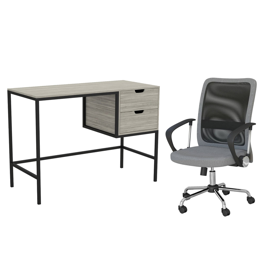 Office set - 2 pieces - Confo Wood Gray - Free Delivery!