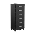 6 drawer chest storage organization for office home decor, java