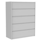 Farona 5 drawer chest storage for nursery bedroom, light grey