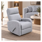 Boobeyeh luxglide 103 rocking chair - light gray fabric, comfort