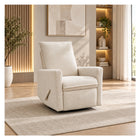Upholstered rocking chair luxglide 108 for baby in beige fabric