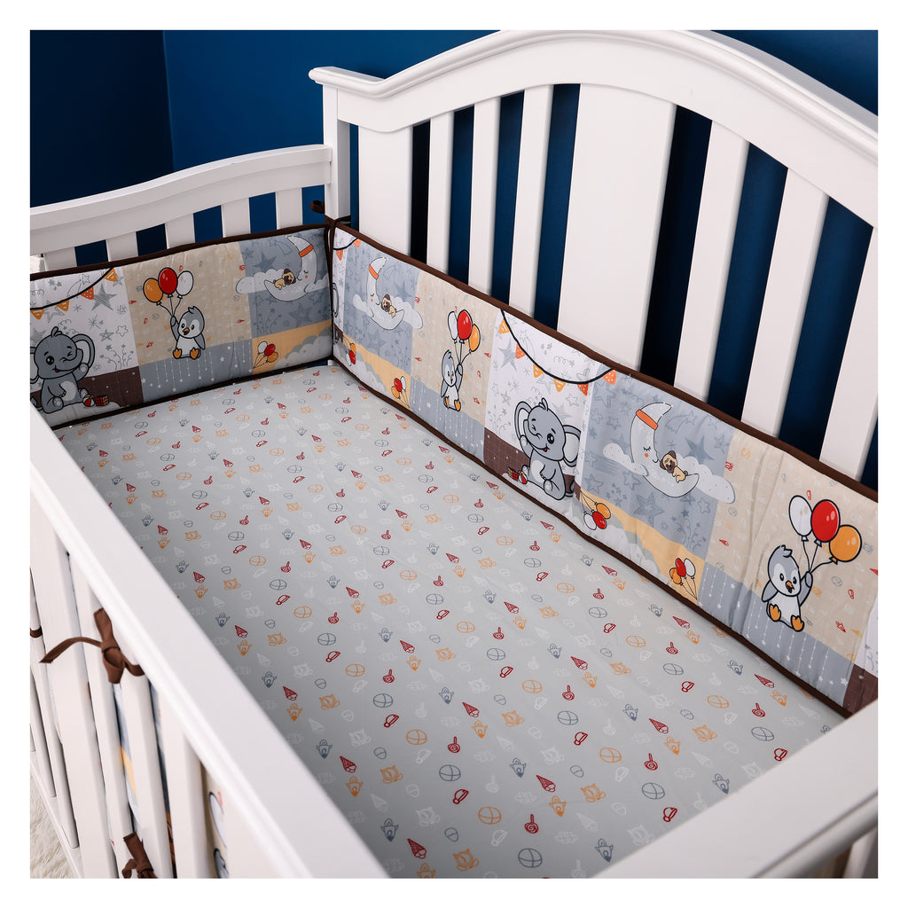 Boobeyeh5-Pieceelephantnurserycribbeddingset7