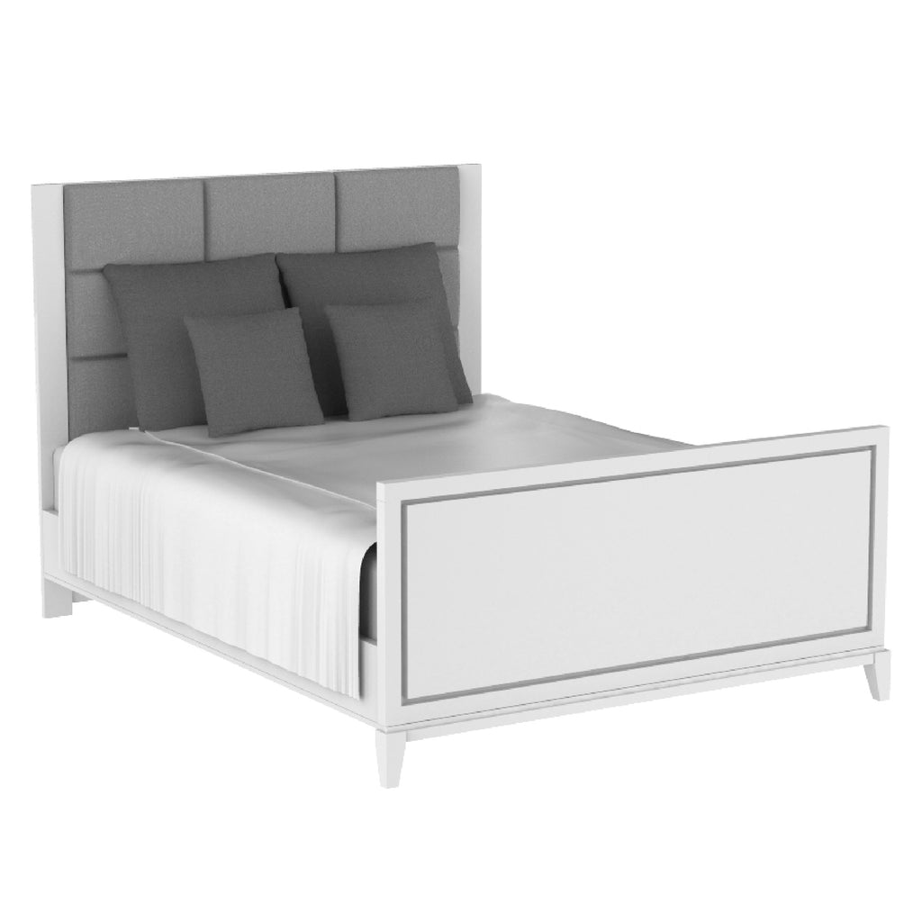 Moderna double bed, white