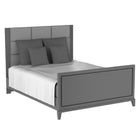 Moderna Queen bed, dark grey