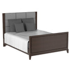 Moderna double bed, walnut