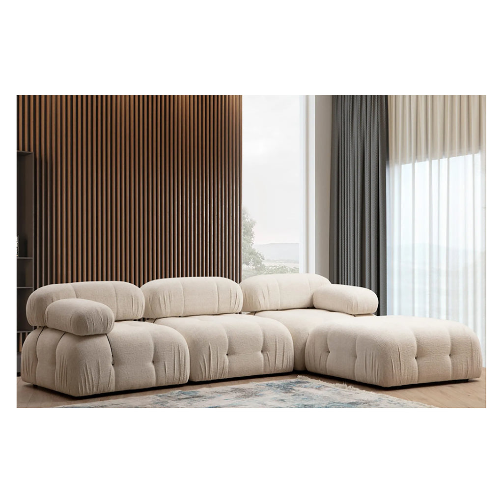 Evergreen oasis corner sofa set modern comfort and elegant design
