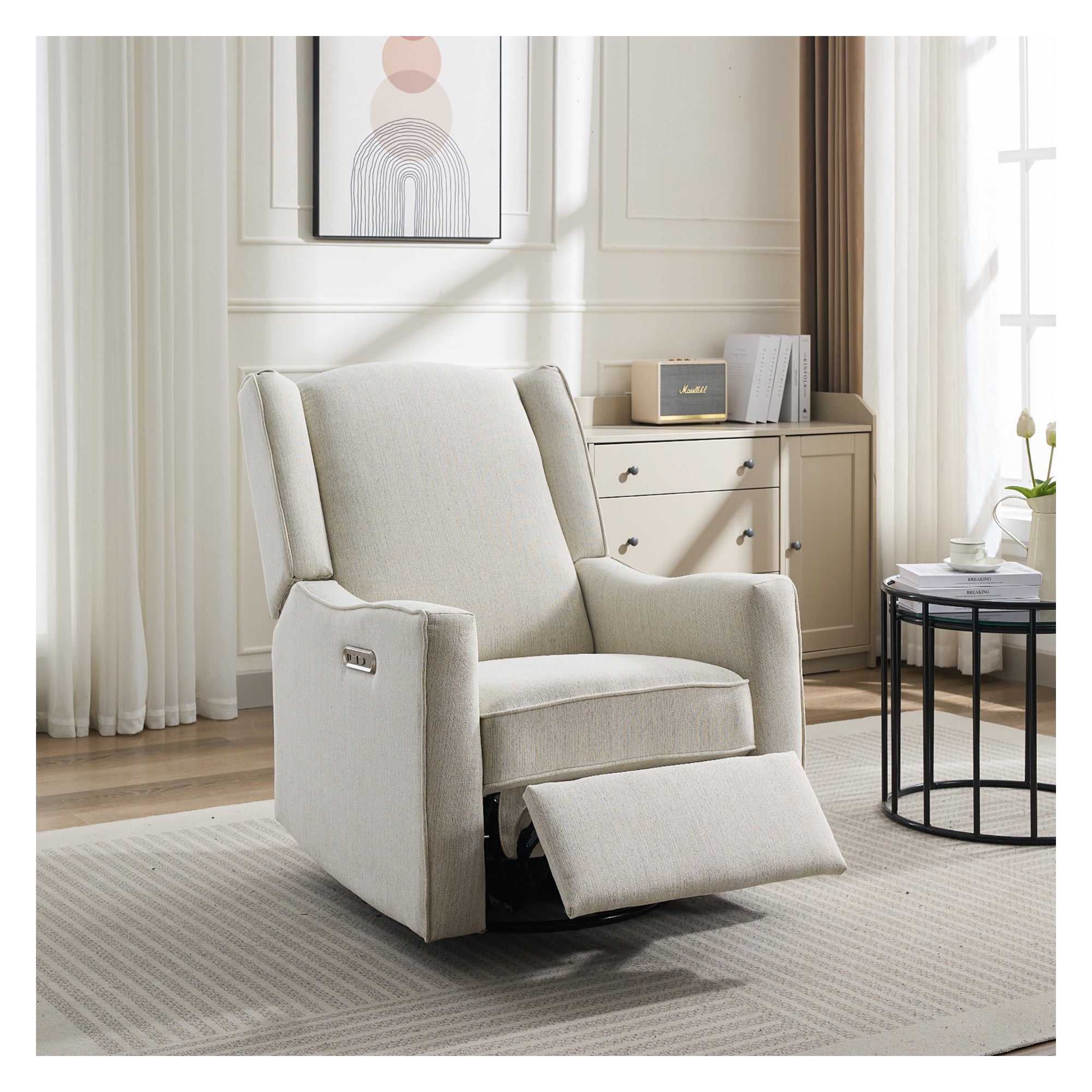 Electric nursery glider chair luxglide 106-beige - Main Image