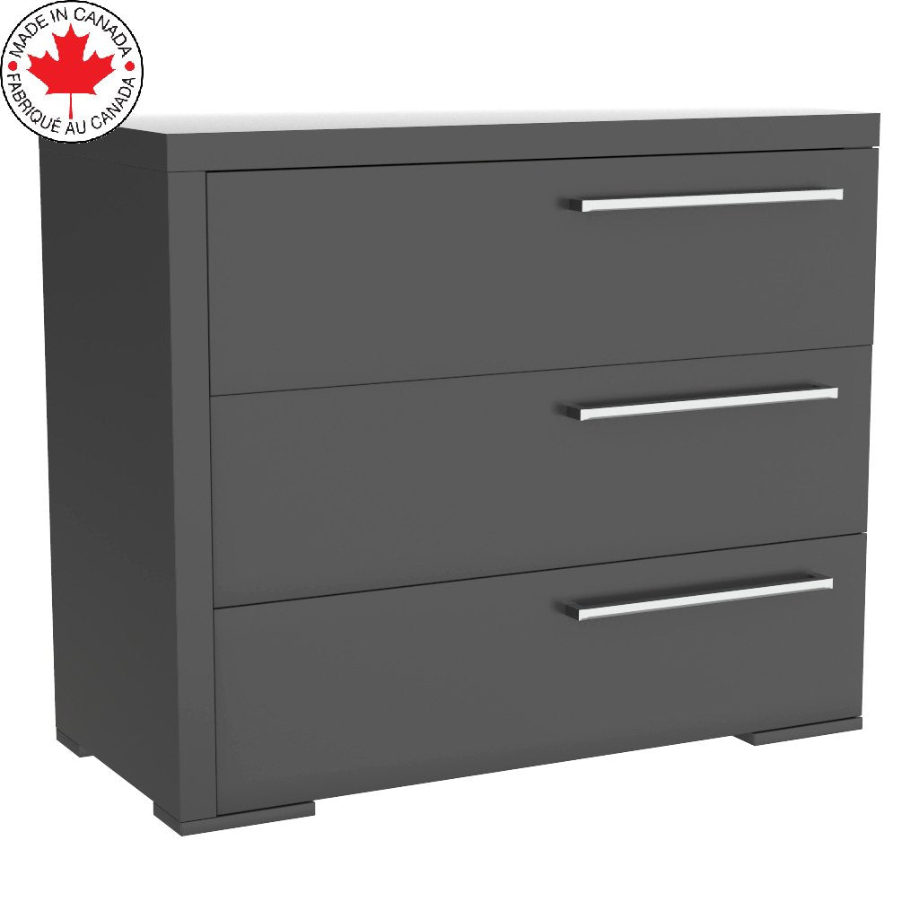 Bureay 3 drawer - Alpine - Dark Gray