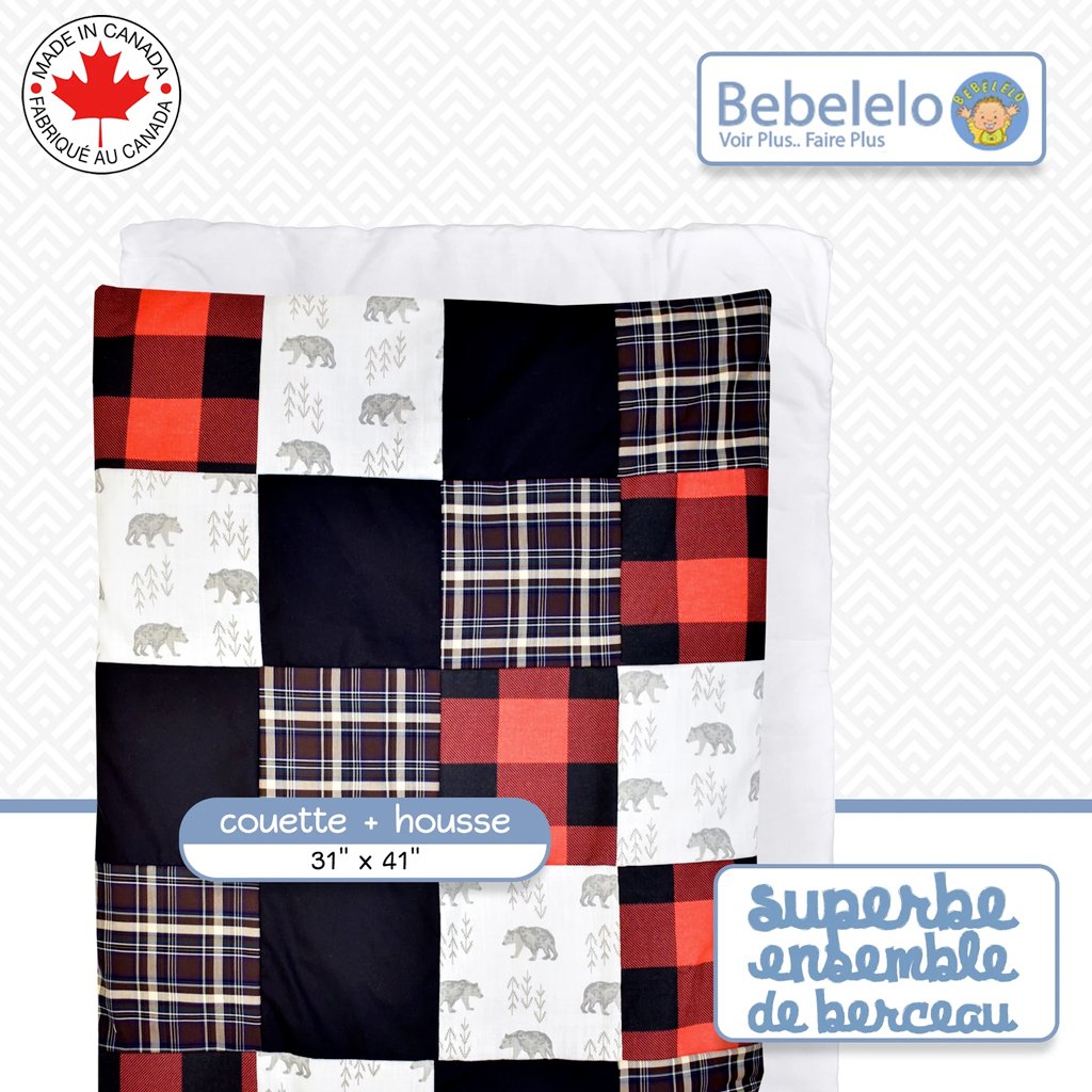 Bebelelo - Bed - 5 pieces- Bear Rustic # 316