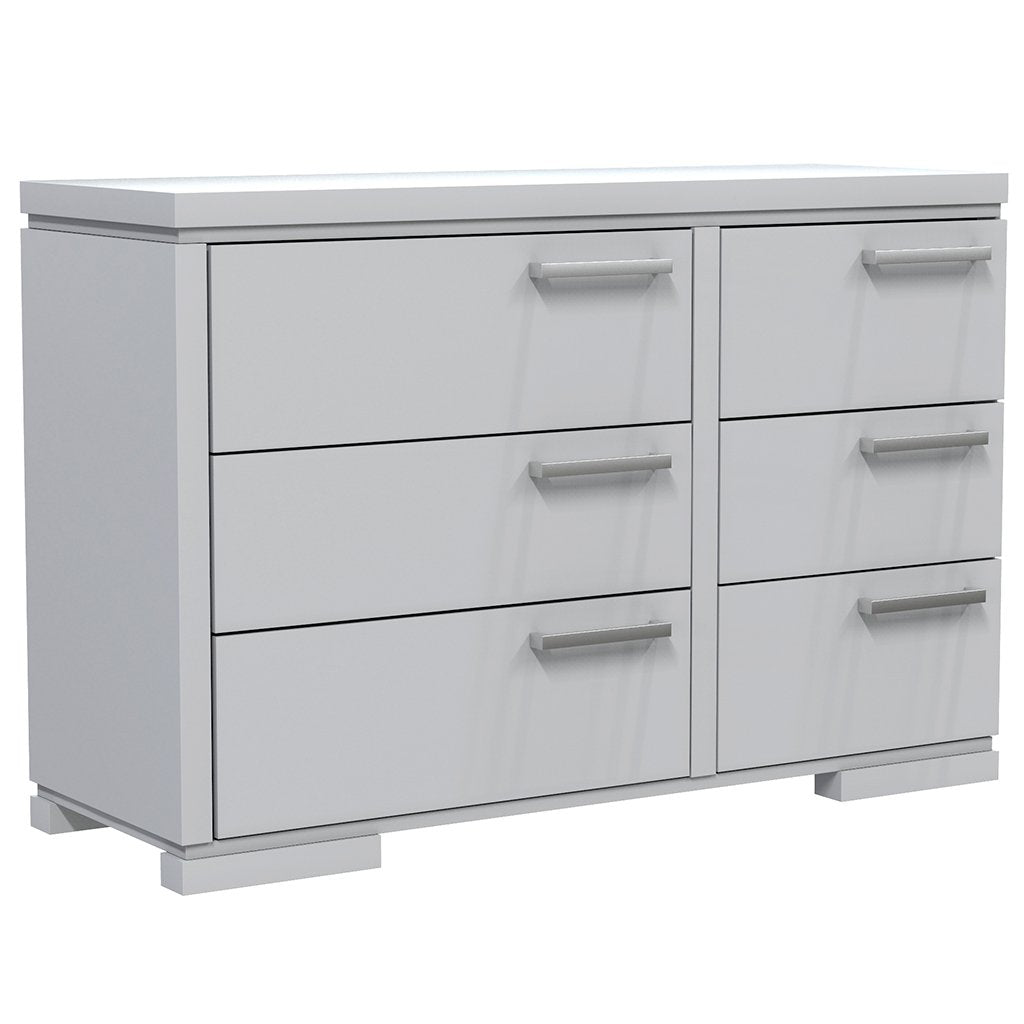 Double Office - 6 Drawers - Joe - Light Gray