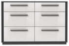 OFFICE DRAWER DOUBLE 6 ANSON - GRAY AND WHITE