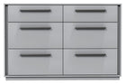 OFFICE DRAWER DOUBLE 6 ANSON - LIGHT GRAY