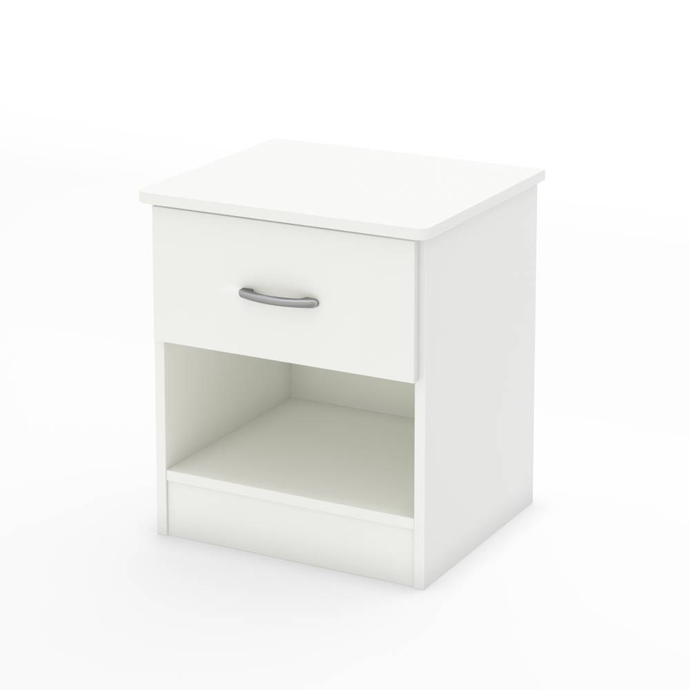 Bedside table 1 drawer - Clark - White