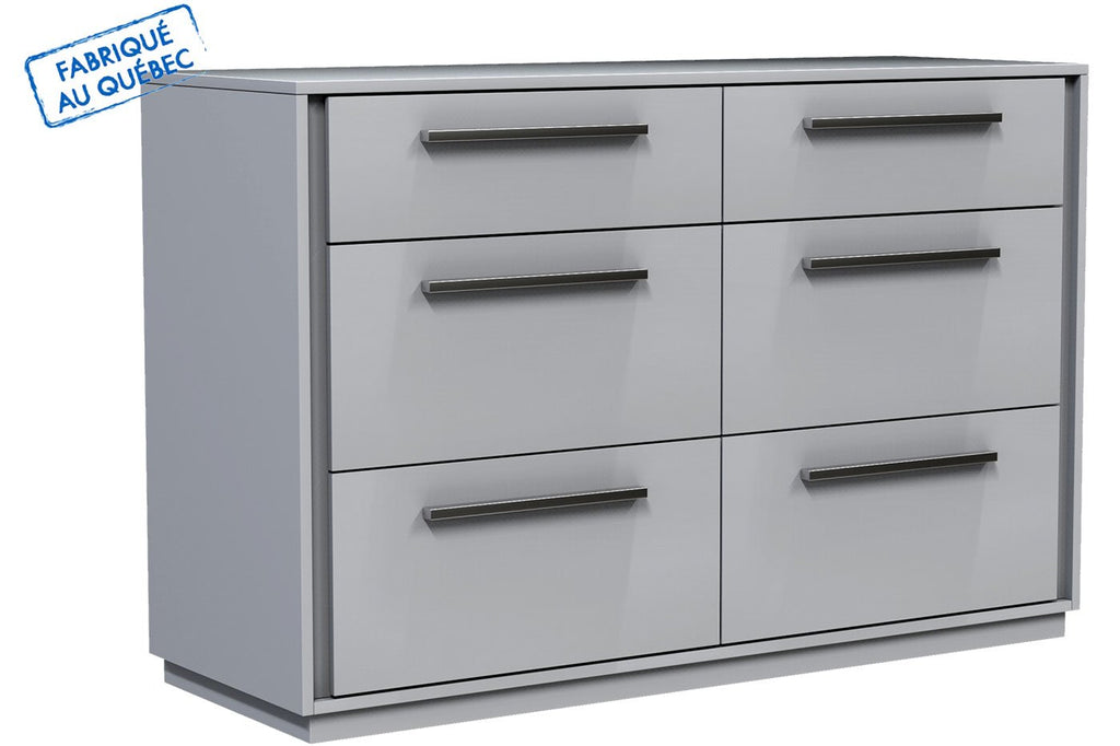 OFFICE DRAWER DOUBLE 6 ANSON - LIGHT GRAY