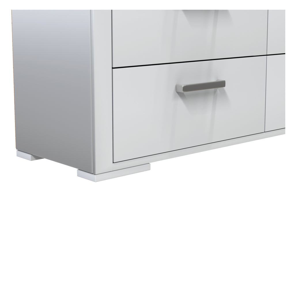 karlstad 6-drawer double dresser organization for home decor, light grey