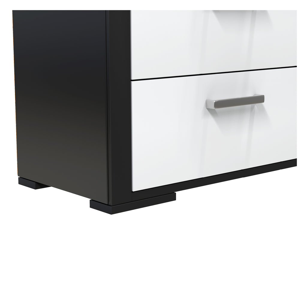 karlstad 6-drawer double dresser organization for home decor, java & white