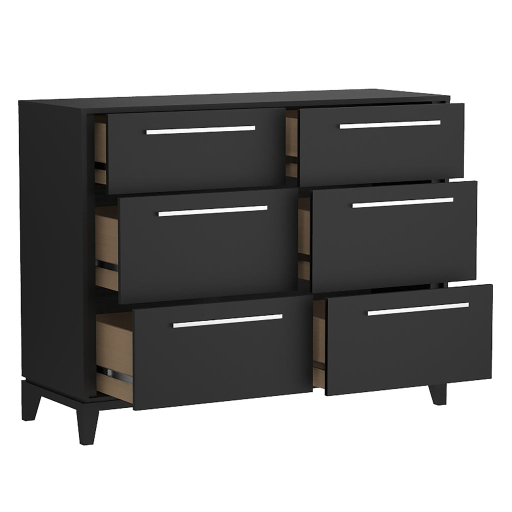 Bebelelo 6 Drawers Small Double Chest Office Storage Organization, Java