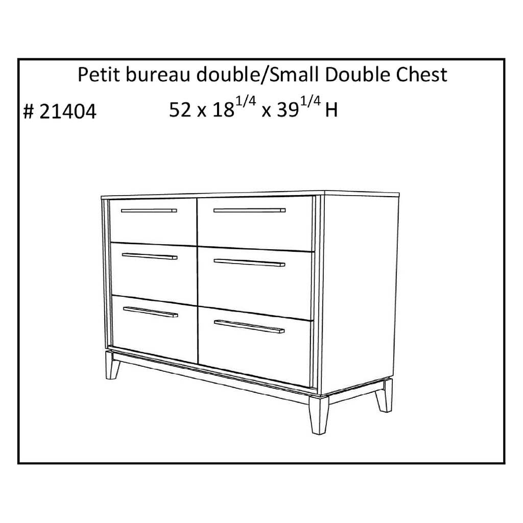 Bebelelo 6 Drawers Small Double Chest Office Storage Organization, Java