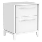 Moderna 2 drawer chest office storage organization, white
