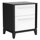 Moderna 2 drawer chest office storage organization, java & white