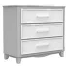 3 drawer chest office storage organization, grey & white