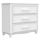 3 drawer chest office storage organization, white