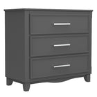 3 drawer chest office storage organization, dark grey