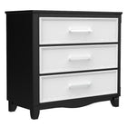 3 drawer chest office storage organization, java & white