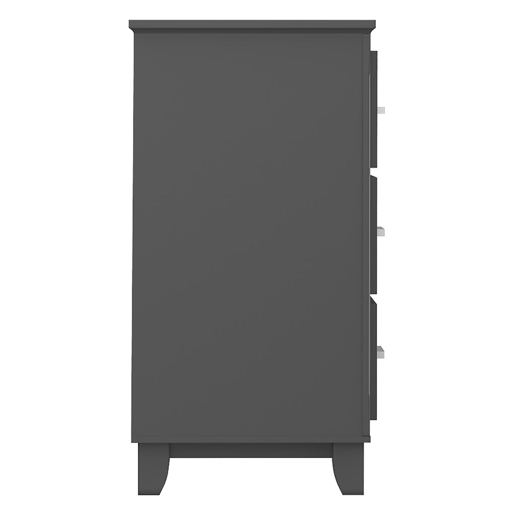 Bebelelo 6-Drawer Small Double Dresser Organization for Home Decoration, Dark Grey