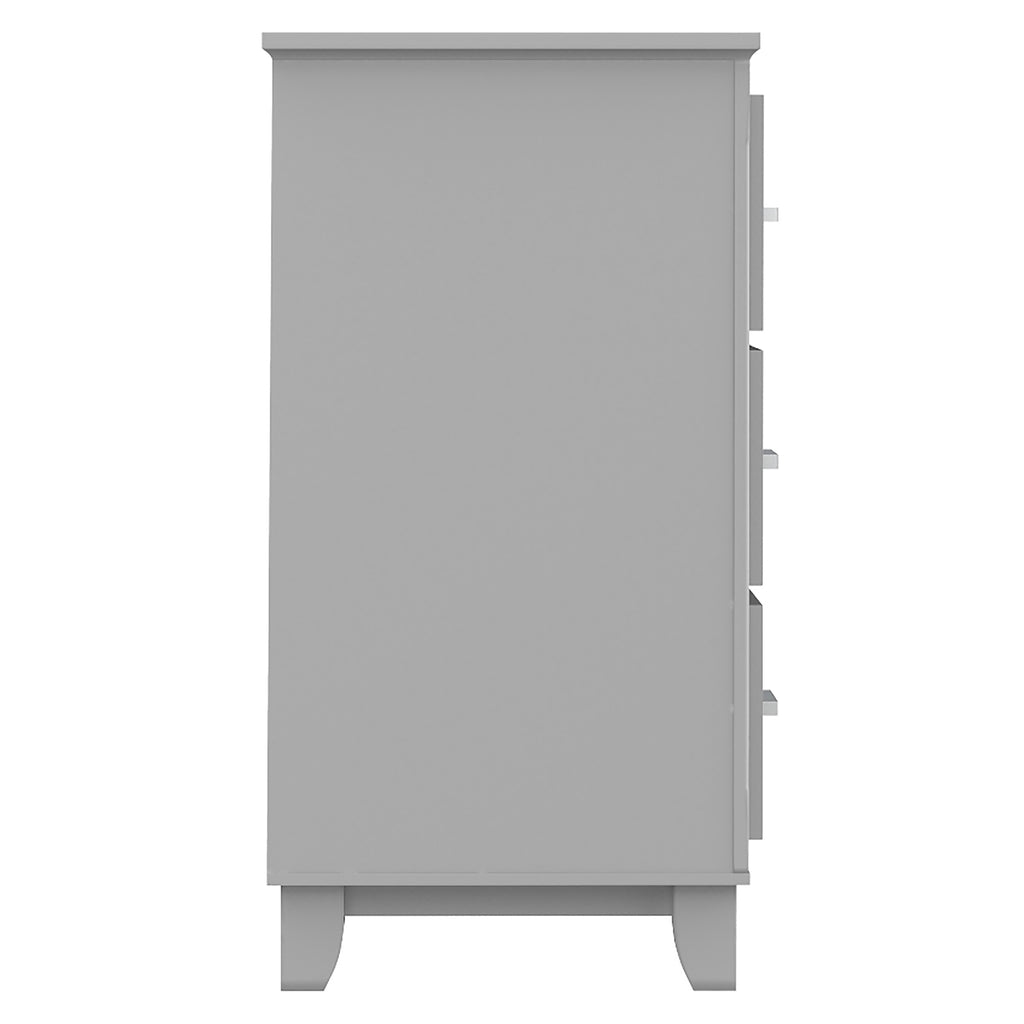 Bebelelo 6-Drawer Small Double Dresser Organization for Home Decoration, Light Grey