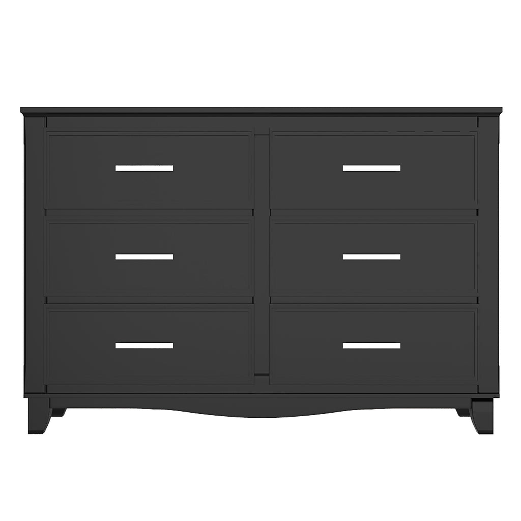 Bebelelo 6-Drawer Small Double Dresser Organization for Home Decoration, Java