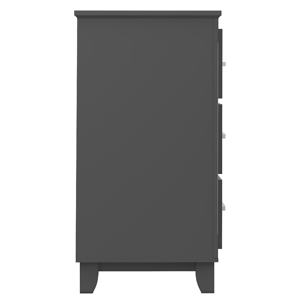 Bebelelo 6-Drawer Double Dresser Organization for Home Decor, Dark Grey