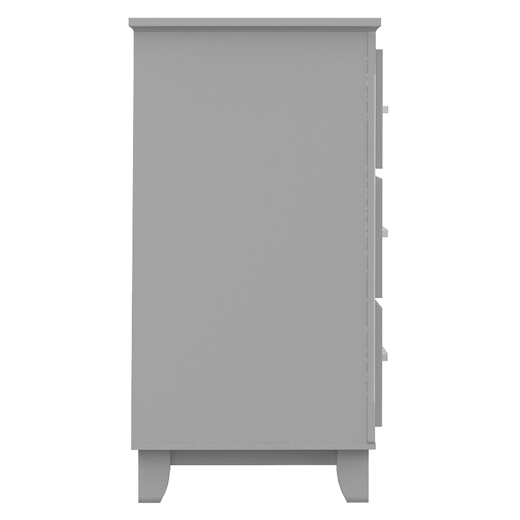 Bebelelo 6-Drawer Double Dresser Organization for Home Decor, Light Grey