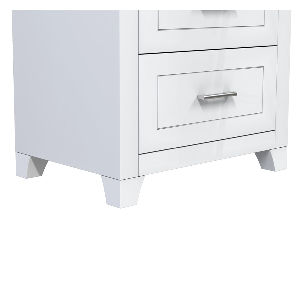 emma 6-drawer double dresser organization for home decoration, white