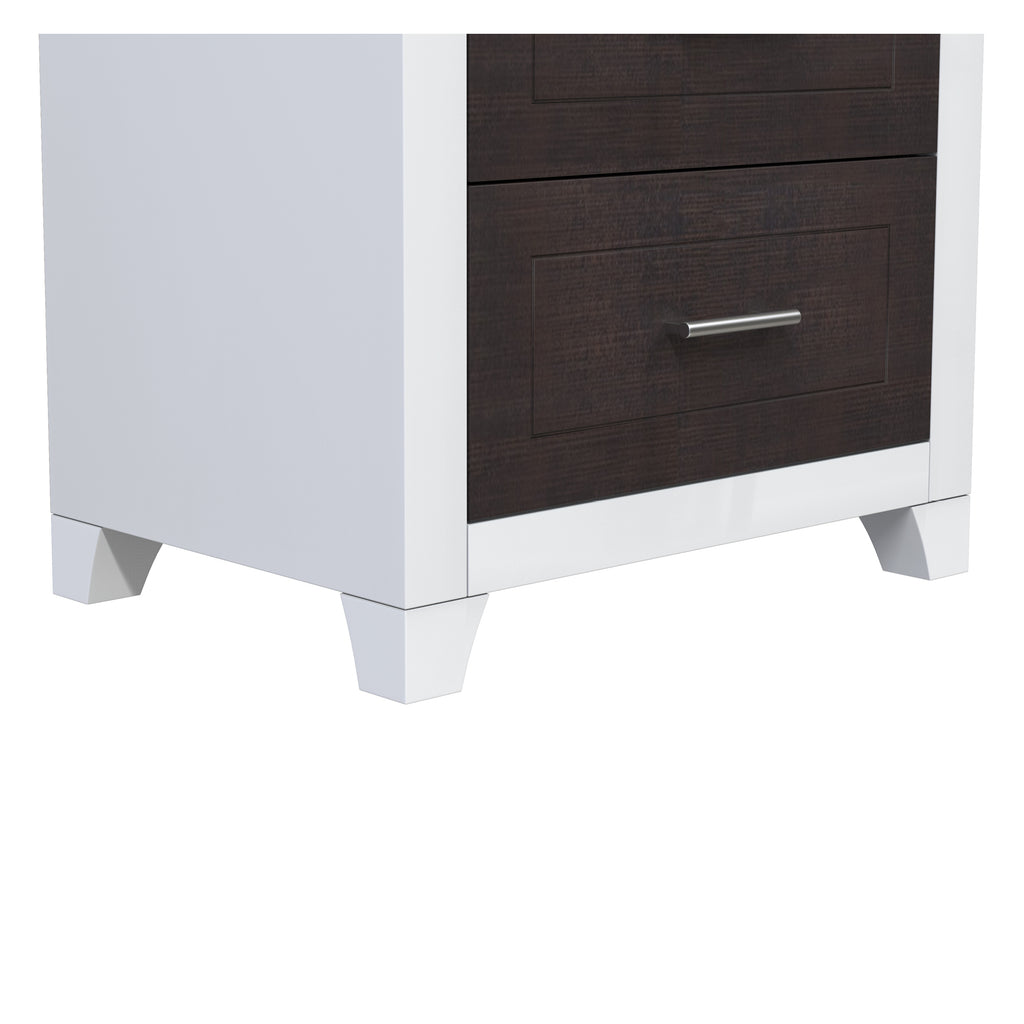 emma 6-drawer double dresser organization for home decoration, white & wood barn