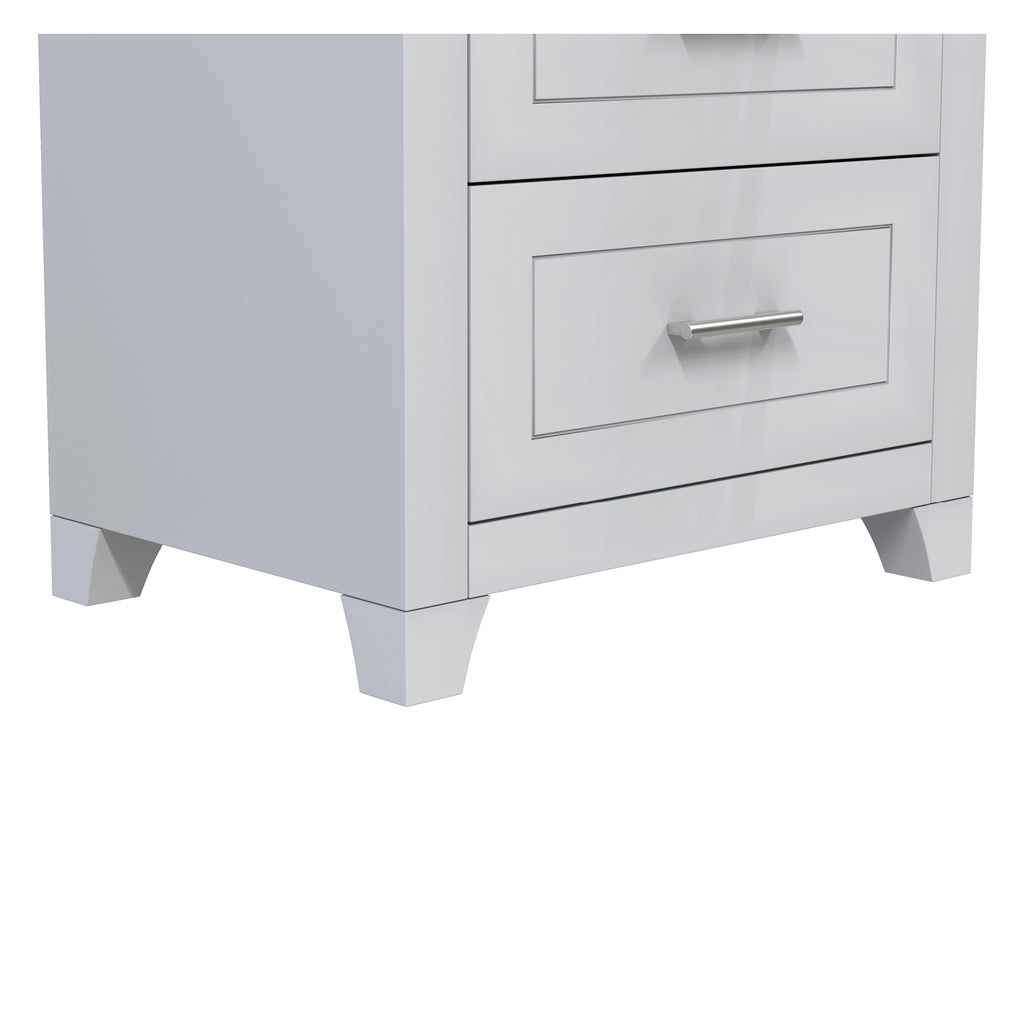 emma 6-drawer double dresser organization for home decoration, light grey