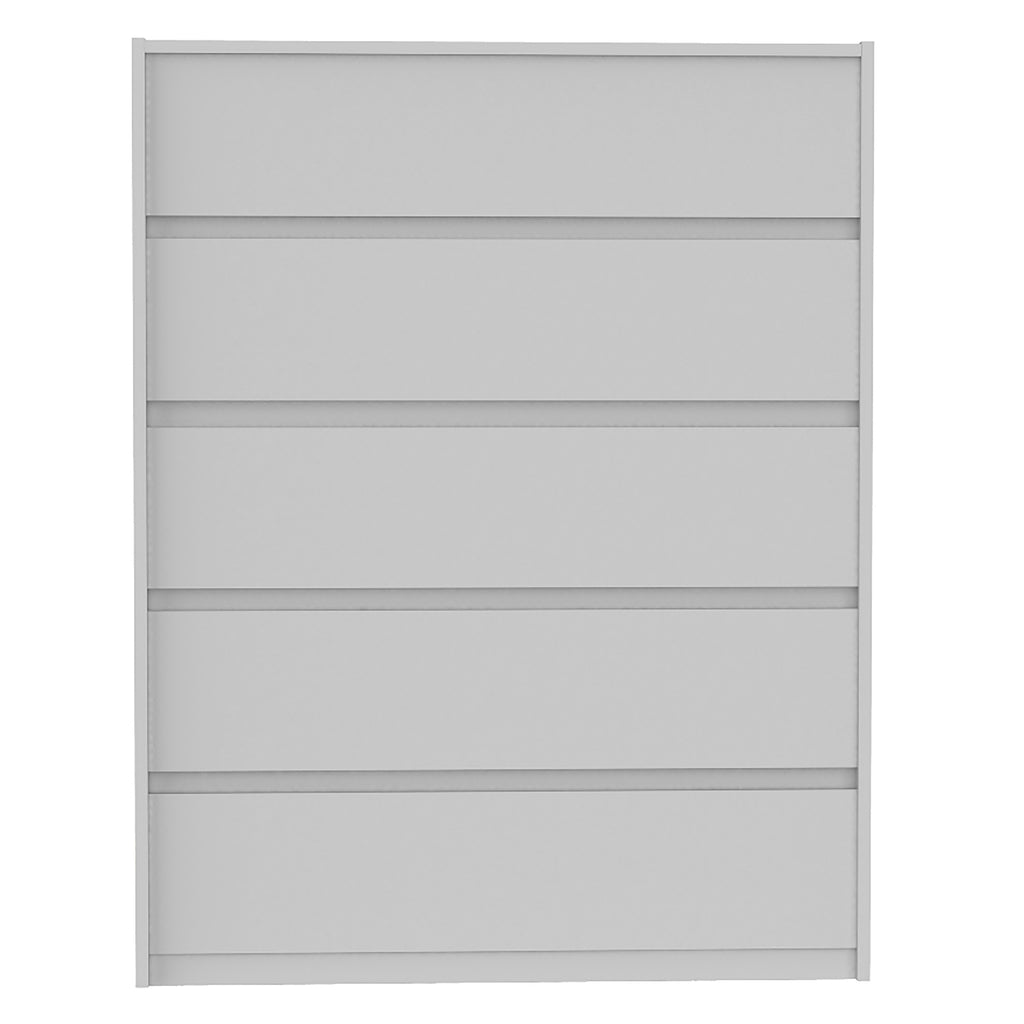 Farona 5 drawer chest storage for nursery bedroom, light grey