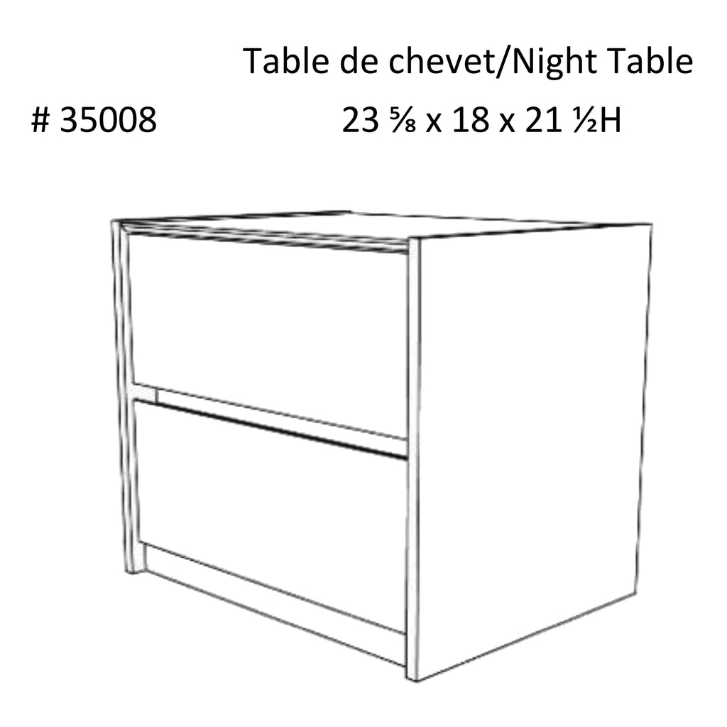 Farona night table for bedroom decoration, wood barn & white