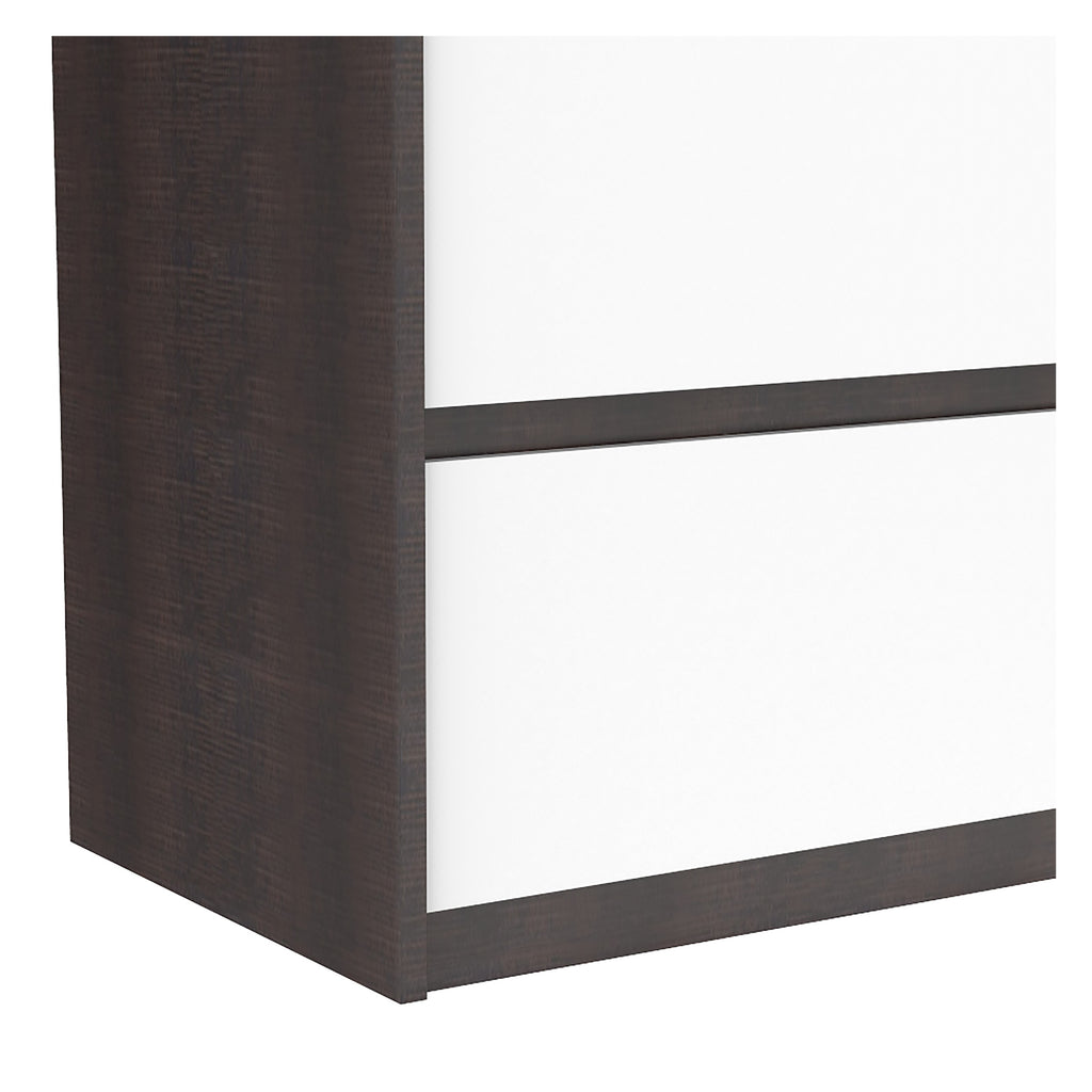 Farona 6 drawer double dresser for bedroom decoration, wood barn & white