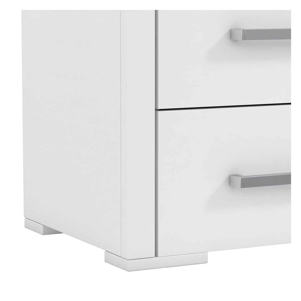 joanna 6-drawer small double dresser organization for home decoration, white