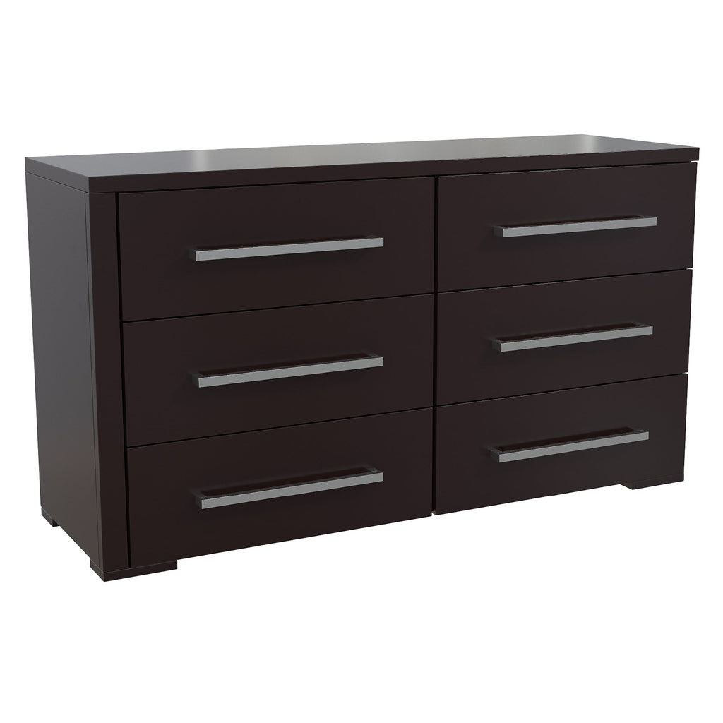 joanna 6-drawer small double dresser organization for home decoration, java