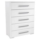 joanna 5 drawer chest office storage organization, white