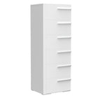 Gabriella 6 drawer chest storage for nursery bedroom, white