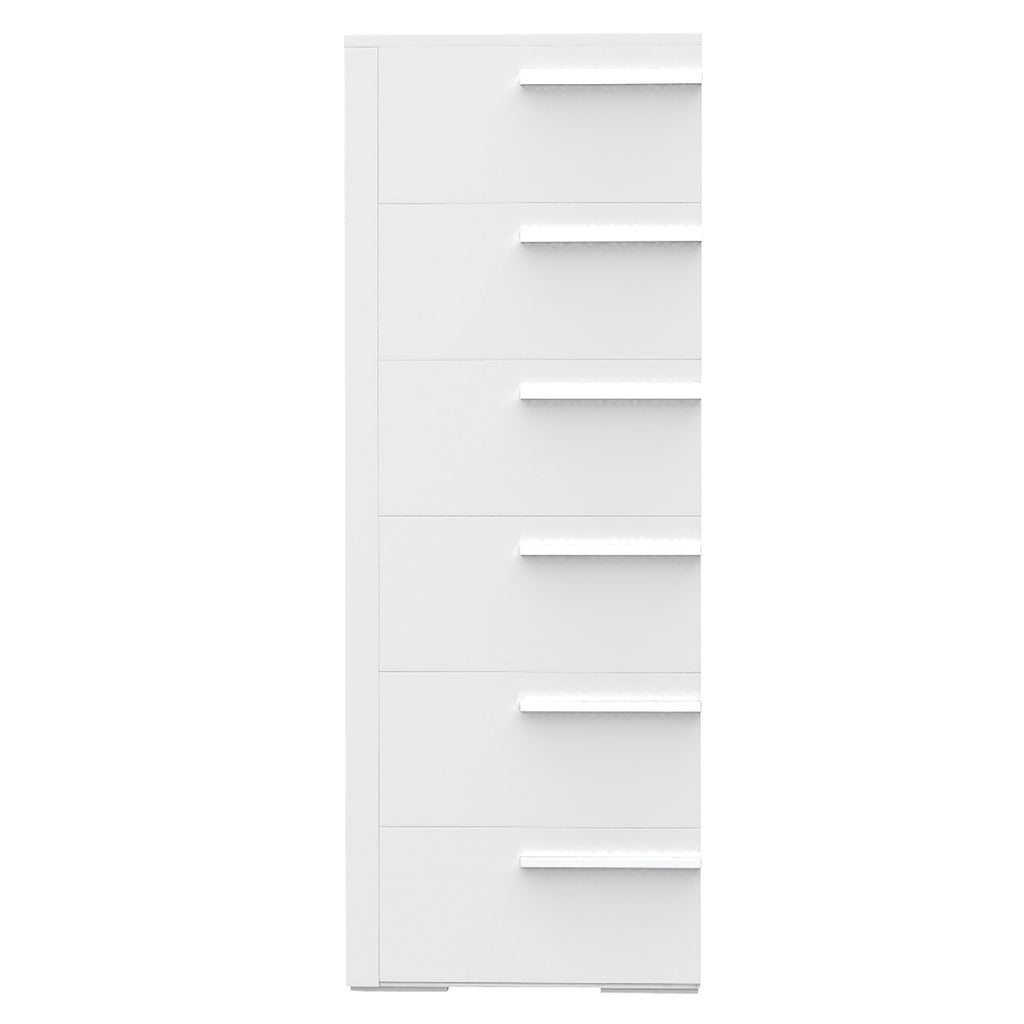 Bebelelo 6 Drawer Chest Office Storage Organization, White