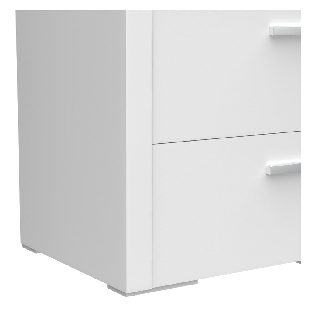 Bebelelo 2 Drawer Night Table Storage Home Decor, White