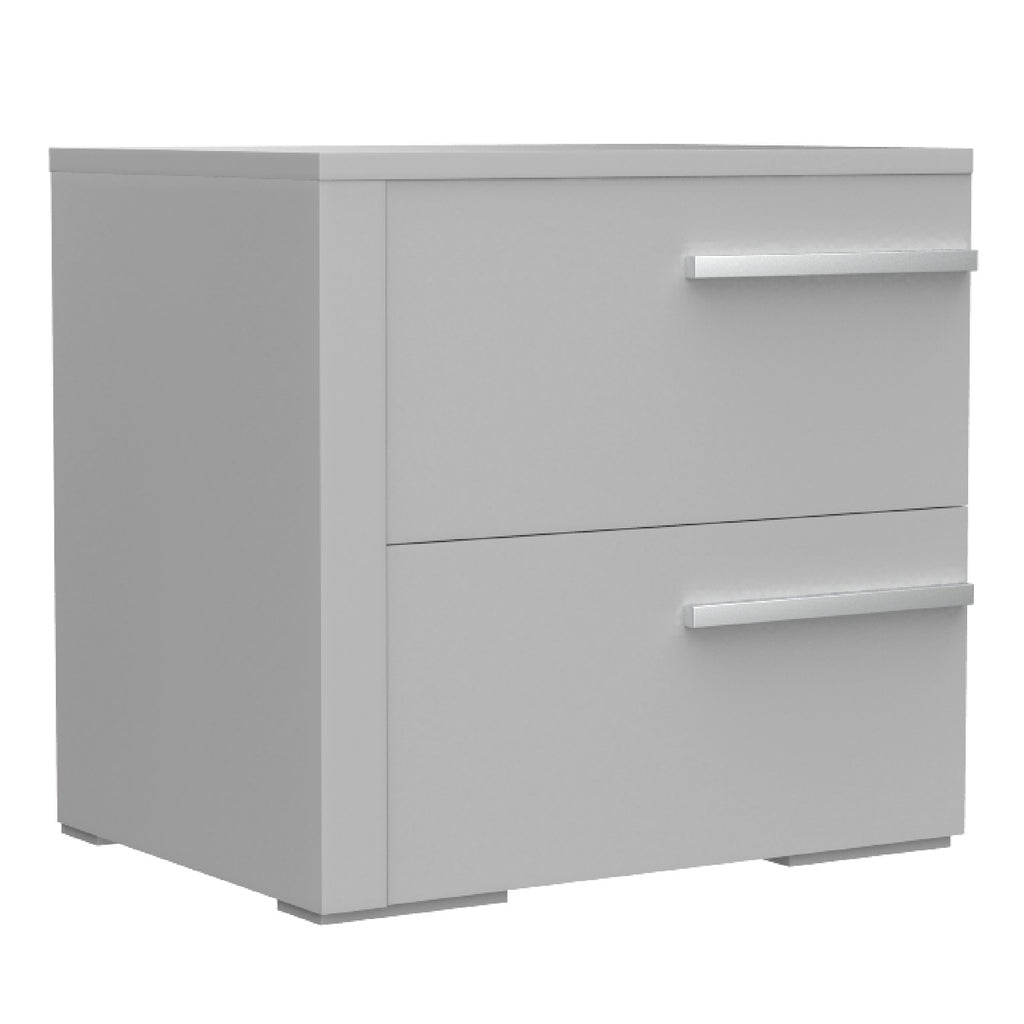 Bebelelo Night Table Storage Organizer For Home Office Decor, Light Grey
