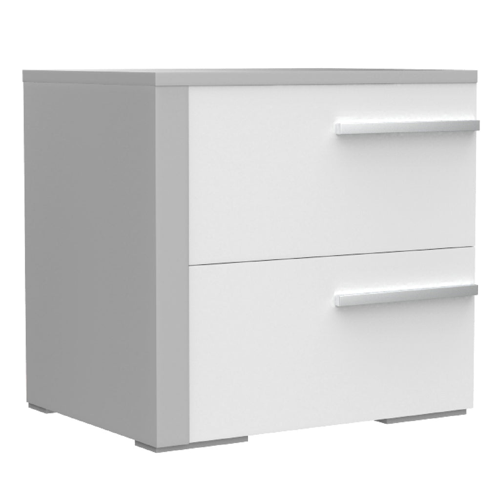 Bebelelo Night Table Storage Organizer For Home Office Decor, Grey & White