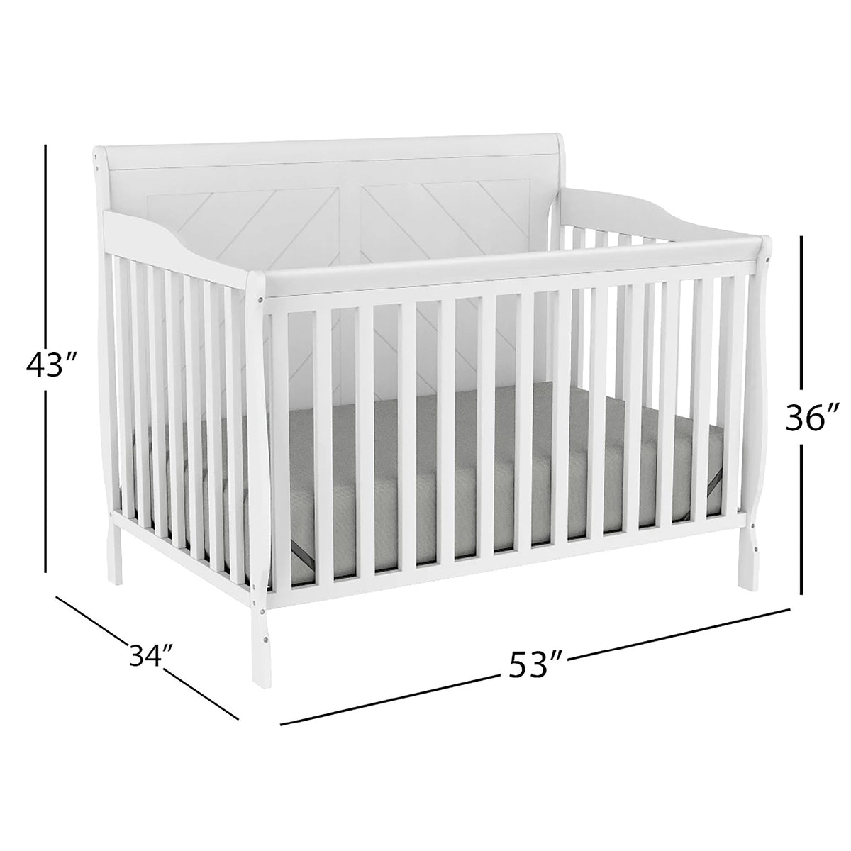 Boobeyeh 3 pcs infant bundle crib and table set, all...