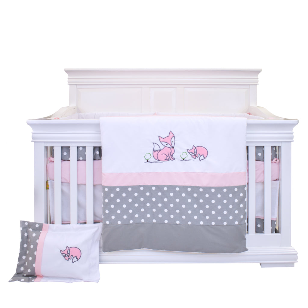 bebelelo-all-bedding-7-pieces pink sleepy fox -318