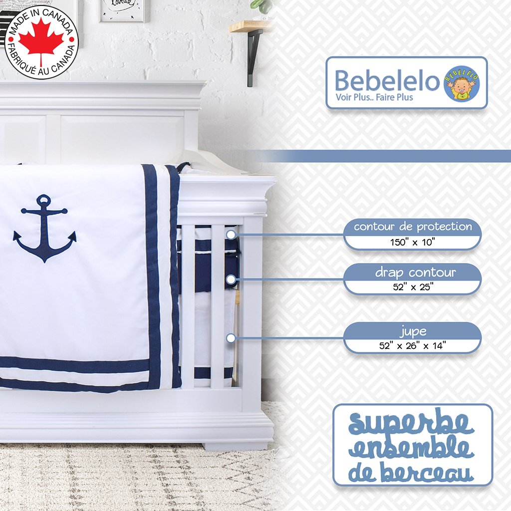 Bebelelo - Bed - 7 Pieces - The Anchor Sailor # 314